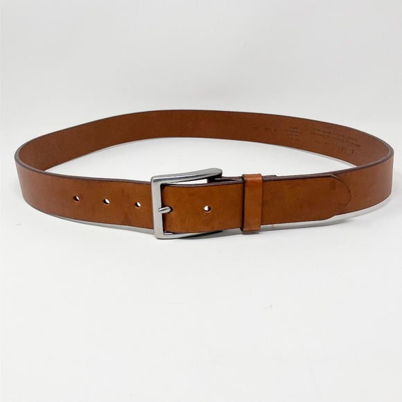 Eddie Bauer Genuine Leather Belt Made in USA - Picture 1 of 13